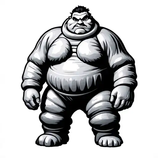 The Michelin Man Standing