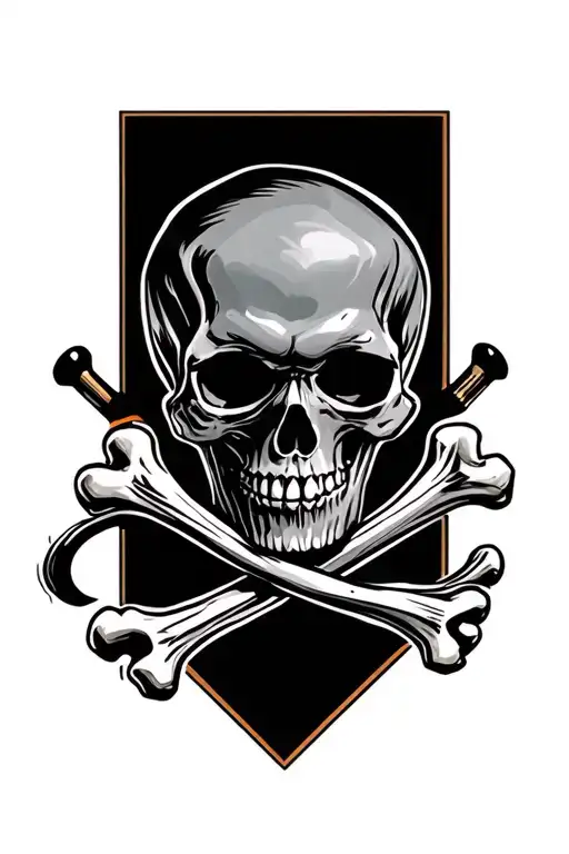 Jackass Skull Crutches For Crossbones Design Inspired