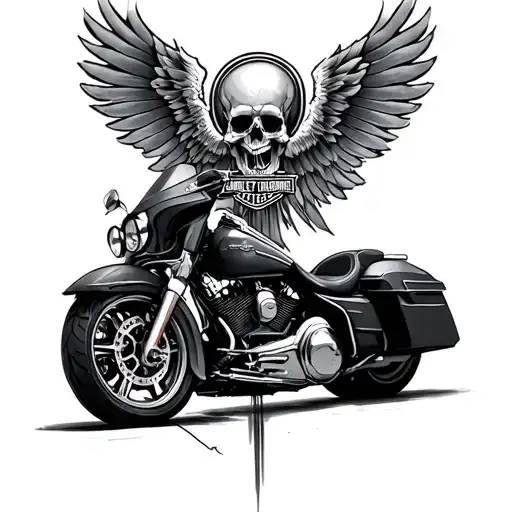 Harley Davidson Road Glide Transformed Into A Religious