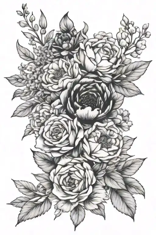 Birth Flower Bouquet