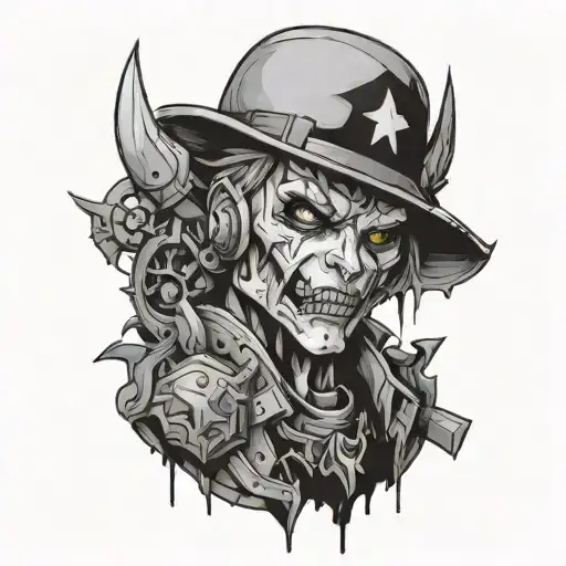 A Tattoo Based On The Game Cruelty Squad