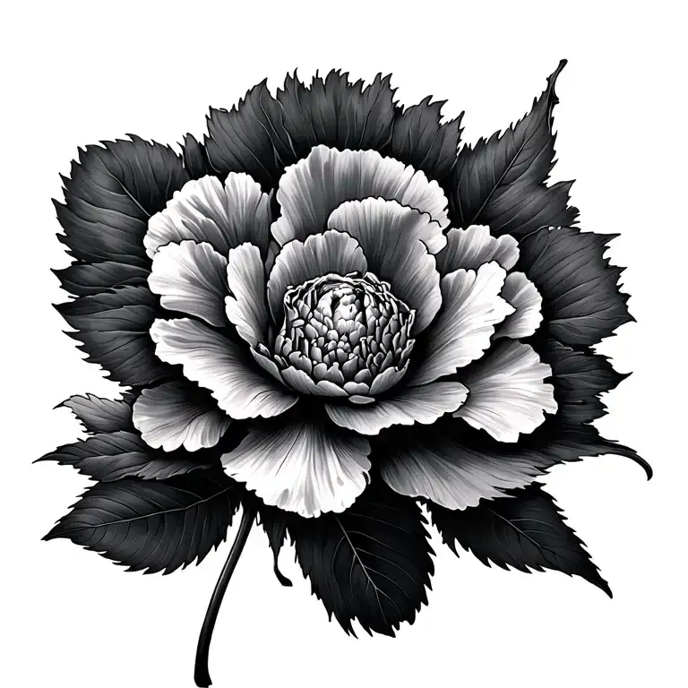 Carnation And Sun Setting