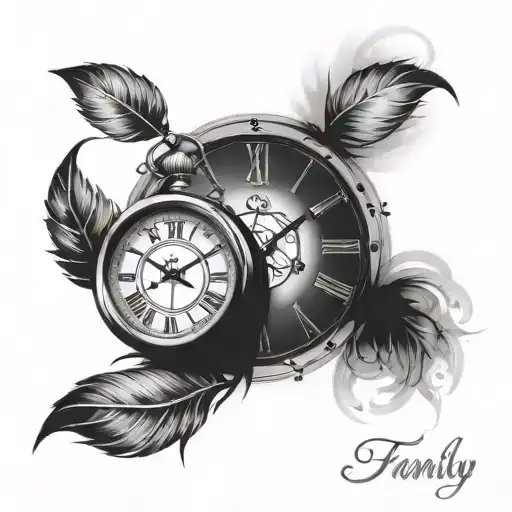 Clock With Family Name