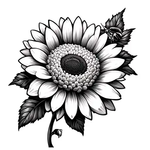 Chrysanthemum And Bee