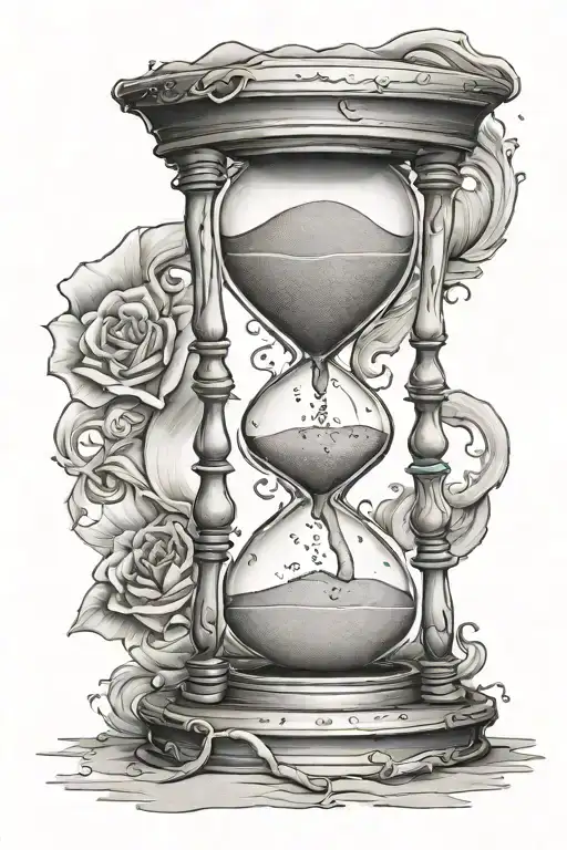 Hour Glass With Sand