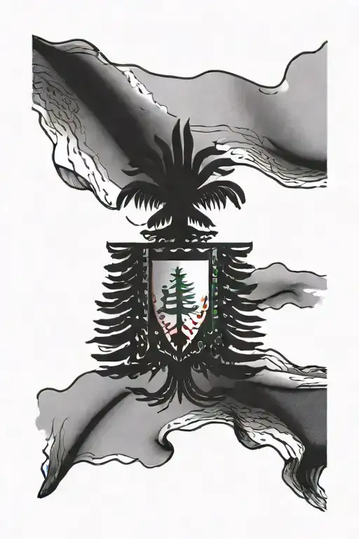 Lebanese Flag Wrapped