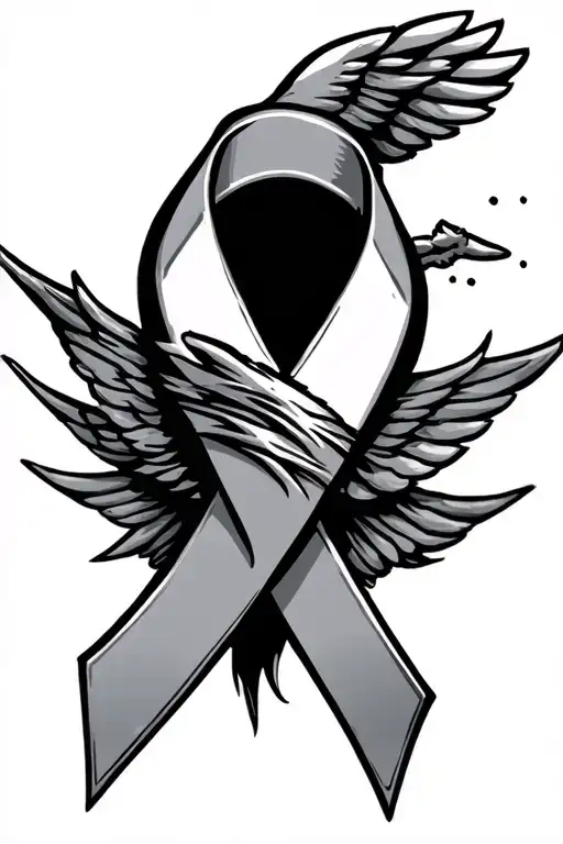 F-16 And Cancer Ribbon