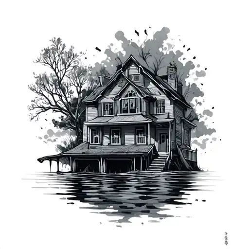 Gun And House Flooded