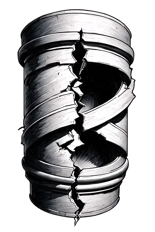 Pillar Broken In Two