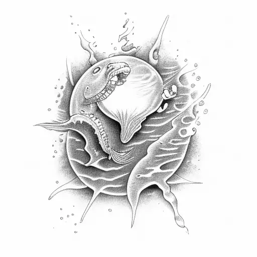 Ocean Depths Going Down Forearm