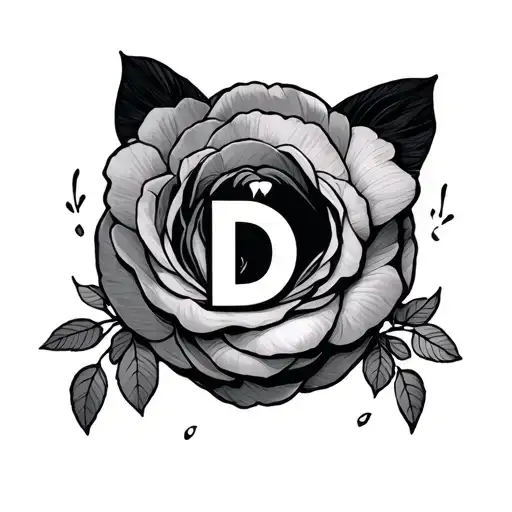 Cute Easy Matching Tattoo With A D Hidden In It