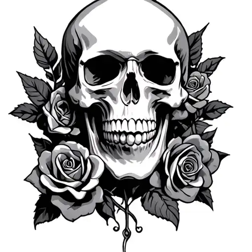 Skull N Roses