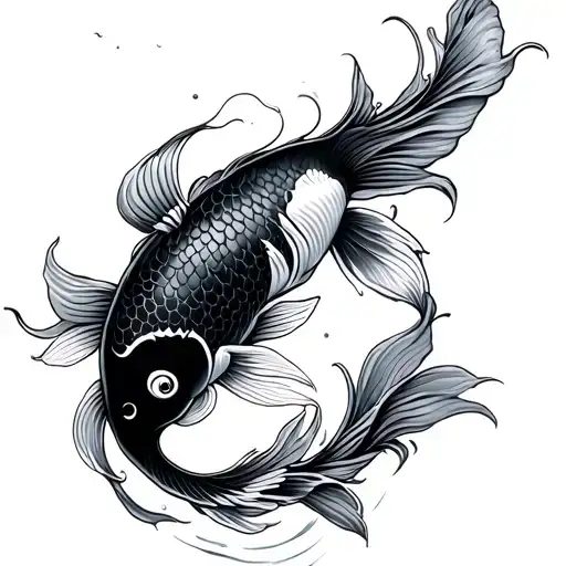 Koi Fish Yin Yang