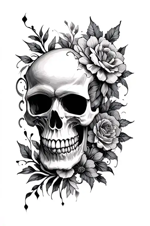 Skull Detailed Blackwork