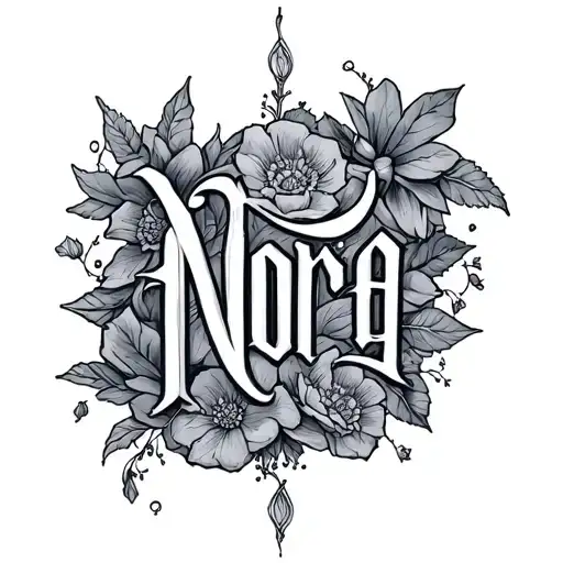 Fairytale Font Tattoo Nora