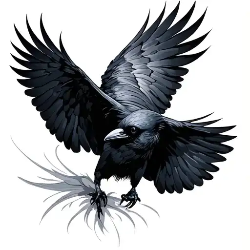 Crow Flying