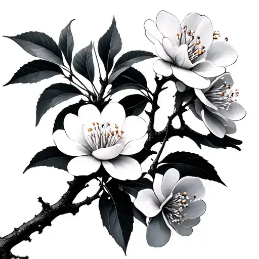 Blossom Cherry Blossom Branch Intertwined