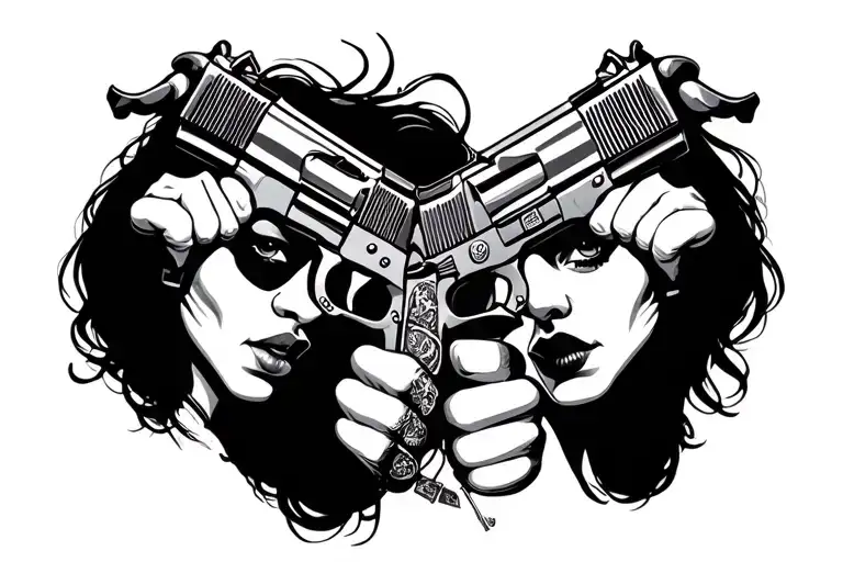 Gangster Money Guns Girls