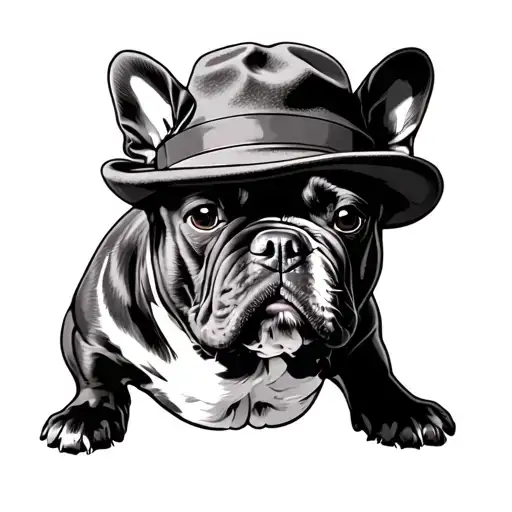 French Bulldog Bowler Hat
