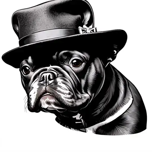 French Bulldog Bowler Hat