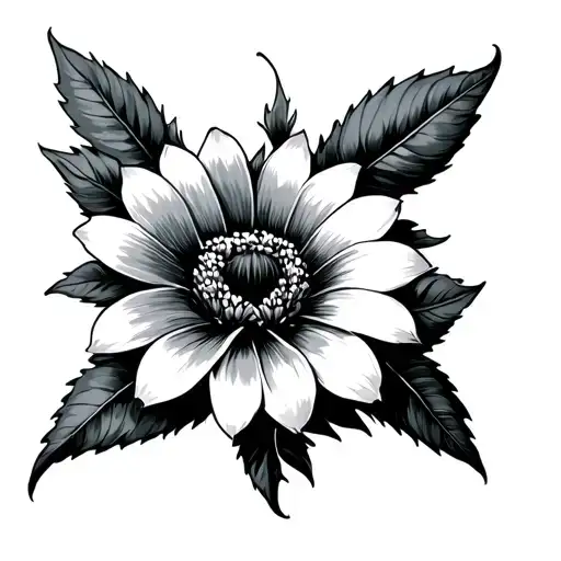 Flower On The Neck And Chest