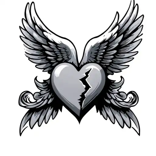 Broken Heart With Wings