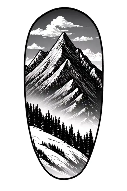 Mountain Range Silhouette