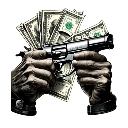 Cash Sprayer Shooting Out Cash