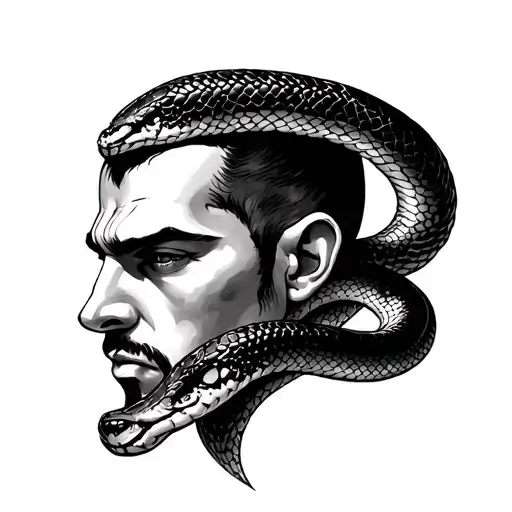 Narsing Dev Face With Snake