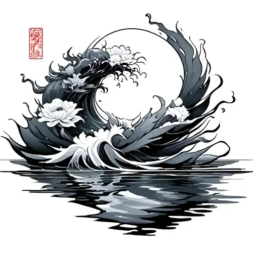 Flowing Japanese Water