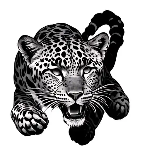 Leopard Climbing Down