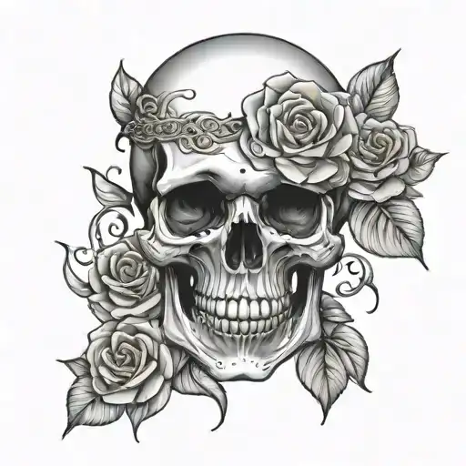 Skull And Roses