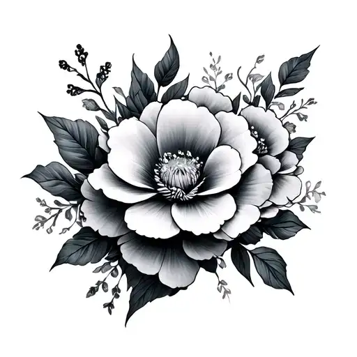 Jing Jang With Flowers