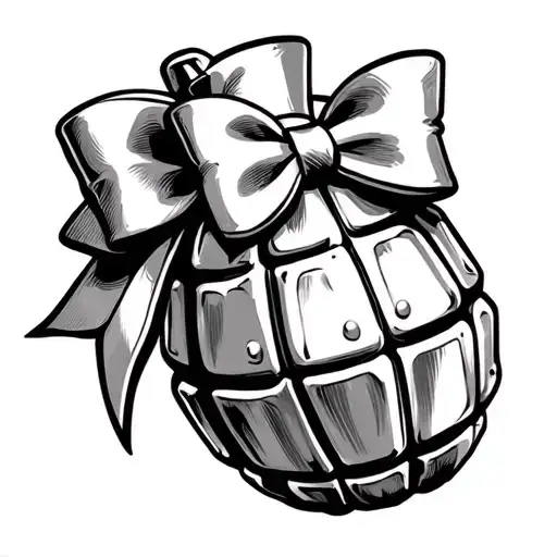 Girly Grenade With A Bow