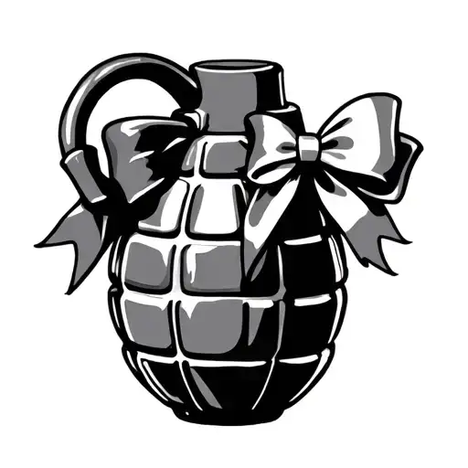 Girly Grenade With A Bow