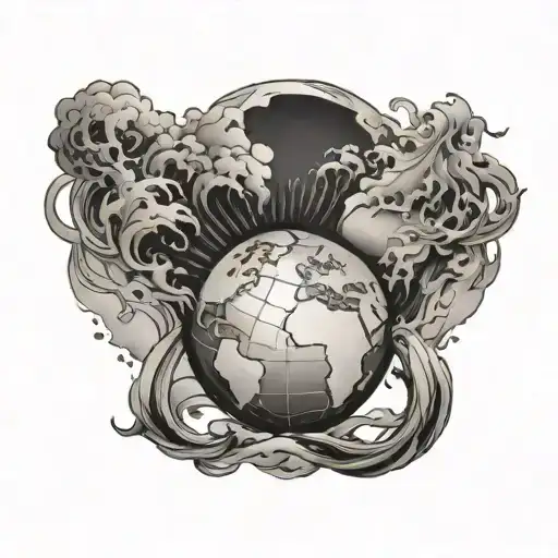 The World Is Your Globe With The World Falling Apart