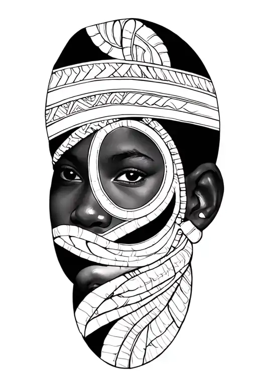 African Cultural Heritage With Fill In Work Around