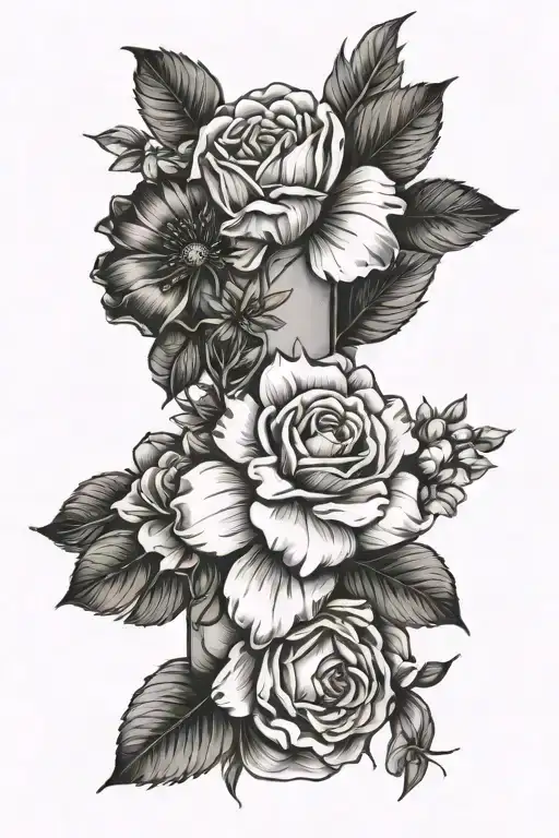 Forearm And Flowers Inside