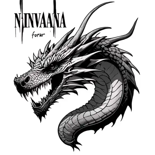 Dragon Rammstein Nirvana Forear