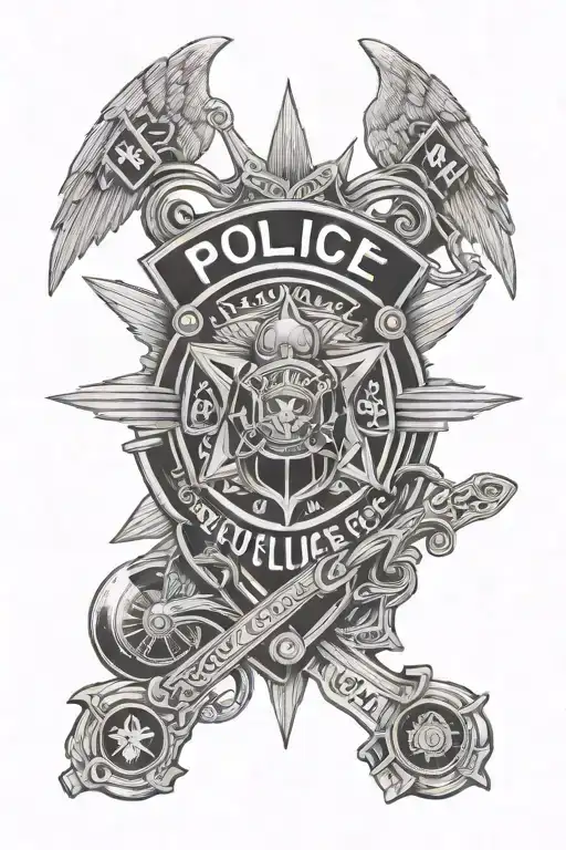 Police Verso Painting