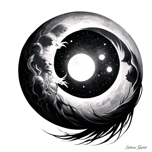 Selene Goddes And The Moon