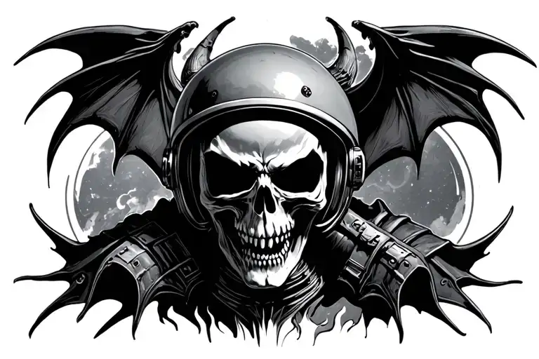 A7x Deathbat With Space Helmet
