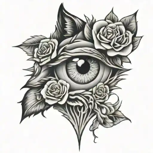 Wolf Eye Rose Surrounded