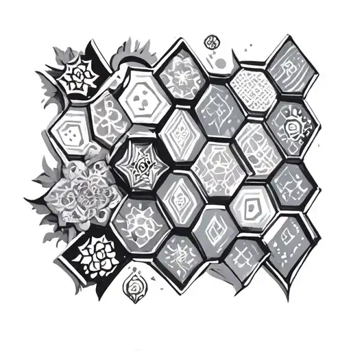 Hex Pattern Incorporating Elements