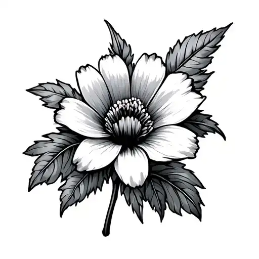 Sketch September Birth Flower