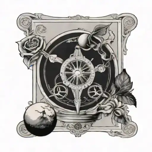 Tarot Card With Scale Balanced