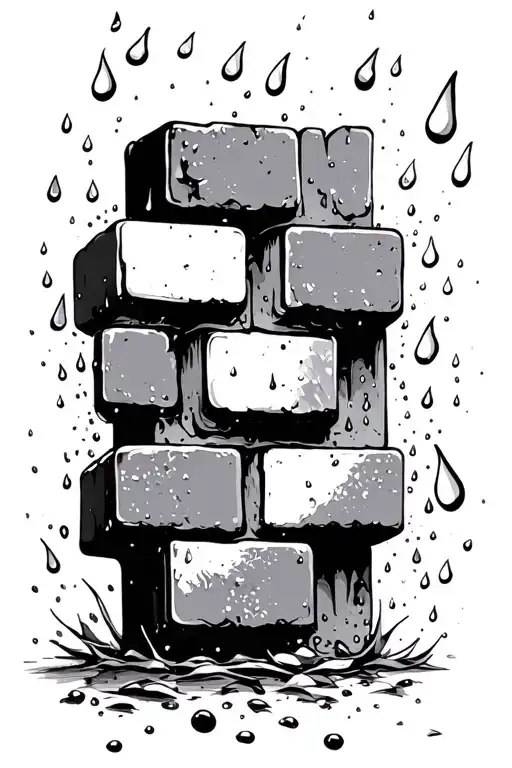 Brick By Brick 3 Bricks Harden Raindrops Shine