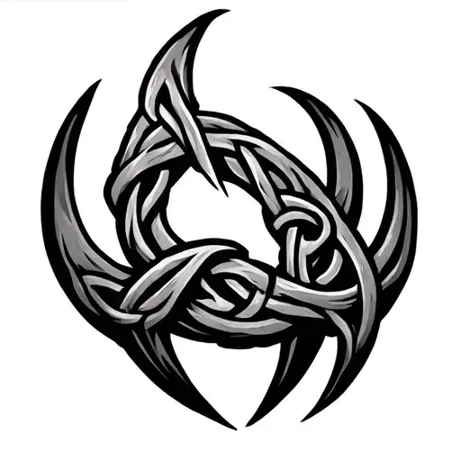 Wolf Claw Incorporating Celtic Knot Design