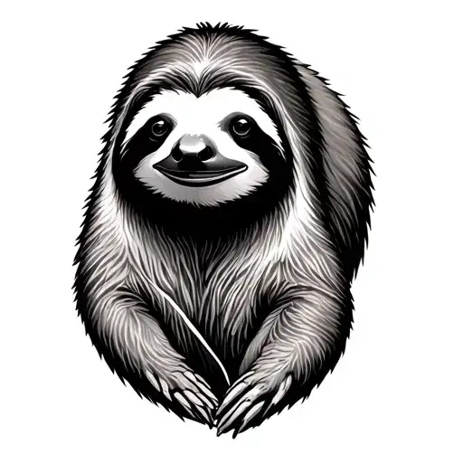 Sloth Wearing Pyjamas