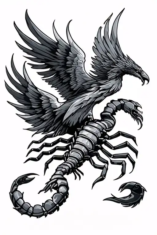 Scorpion Et Phoenix Soaring
